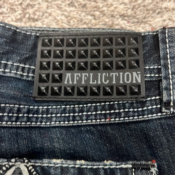 Perfect condition affliction mens jeans. No rips, no holes. - Picture 3 of 5